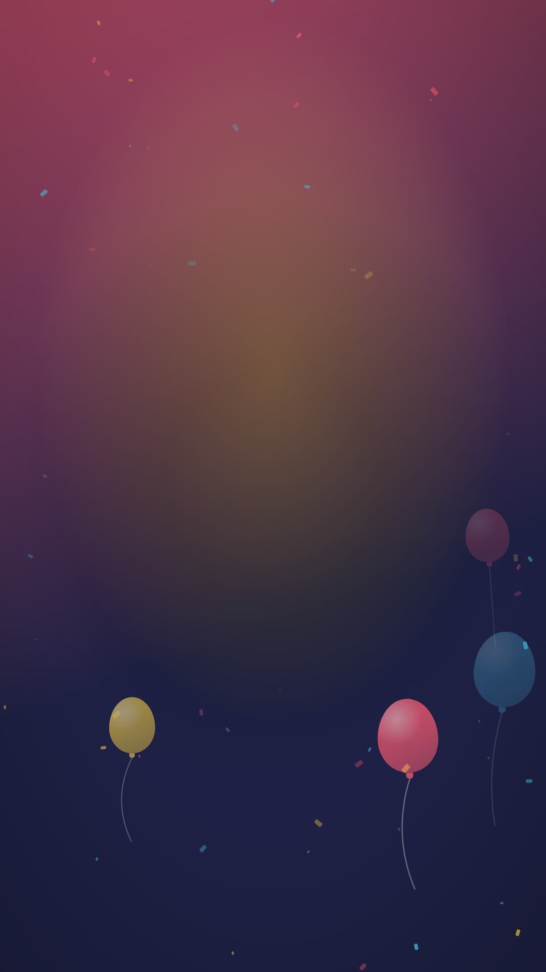 confetti party portrait loop video background preview