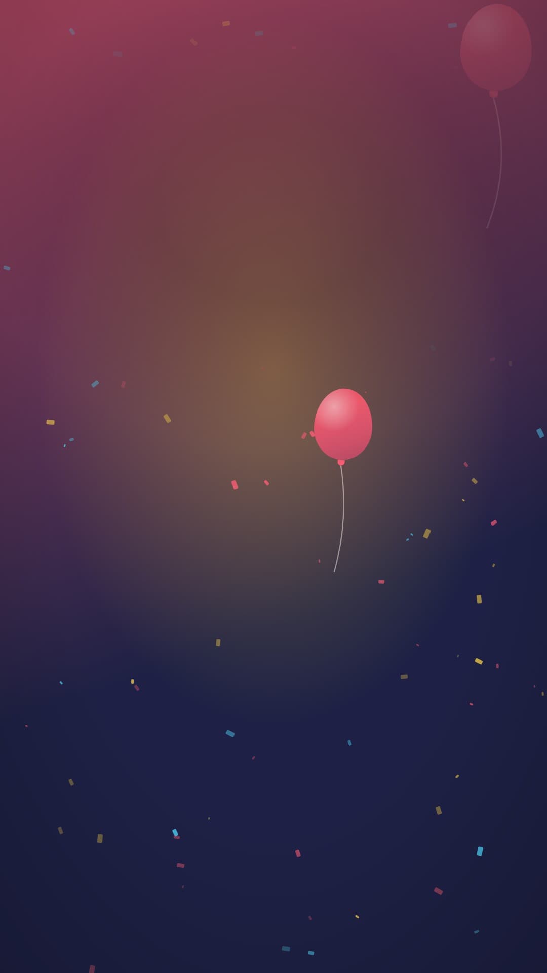 confetti party portrait loop video background preview