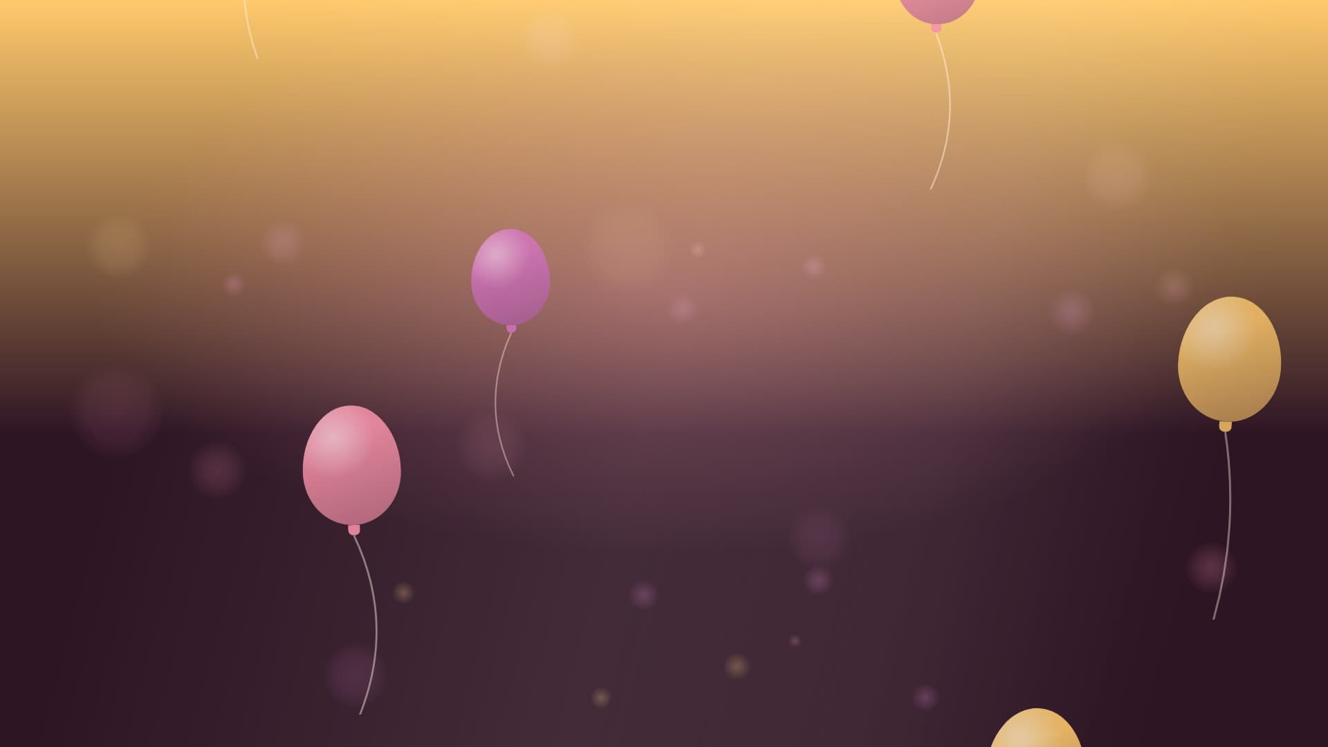 confetti balloon sky landscape loop video background preview