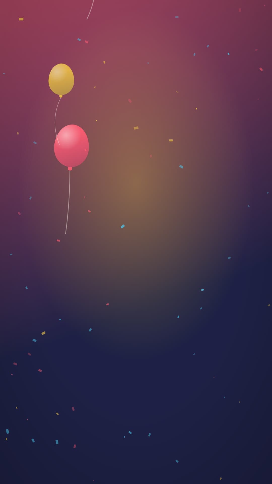 confetti party portrait loop video background preview