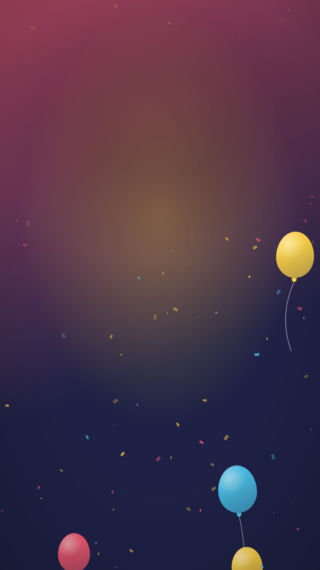 confetti party portrait loop video background preview