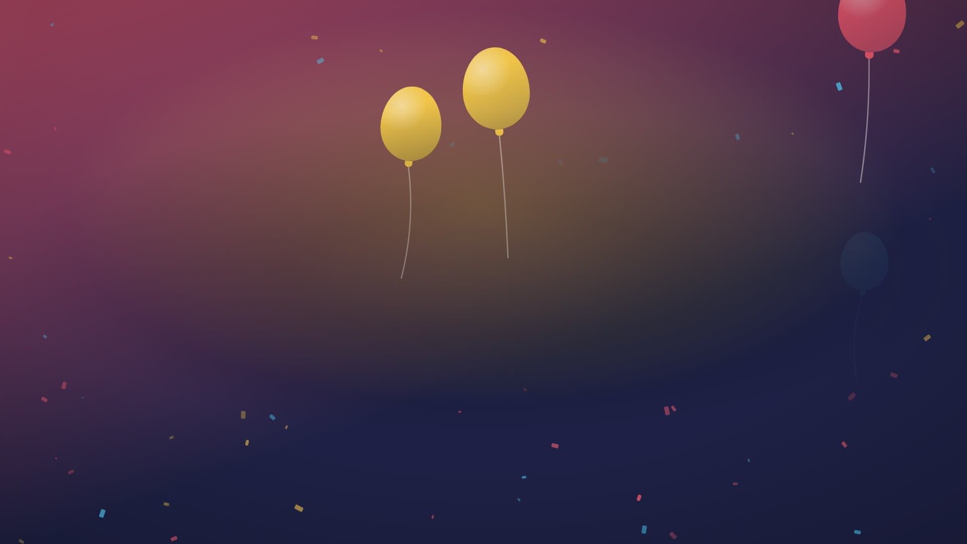 confetti party landscape loop video background preview