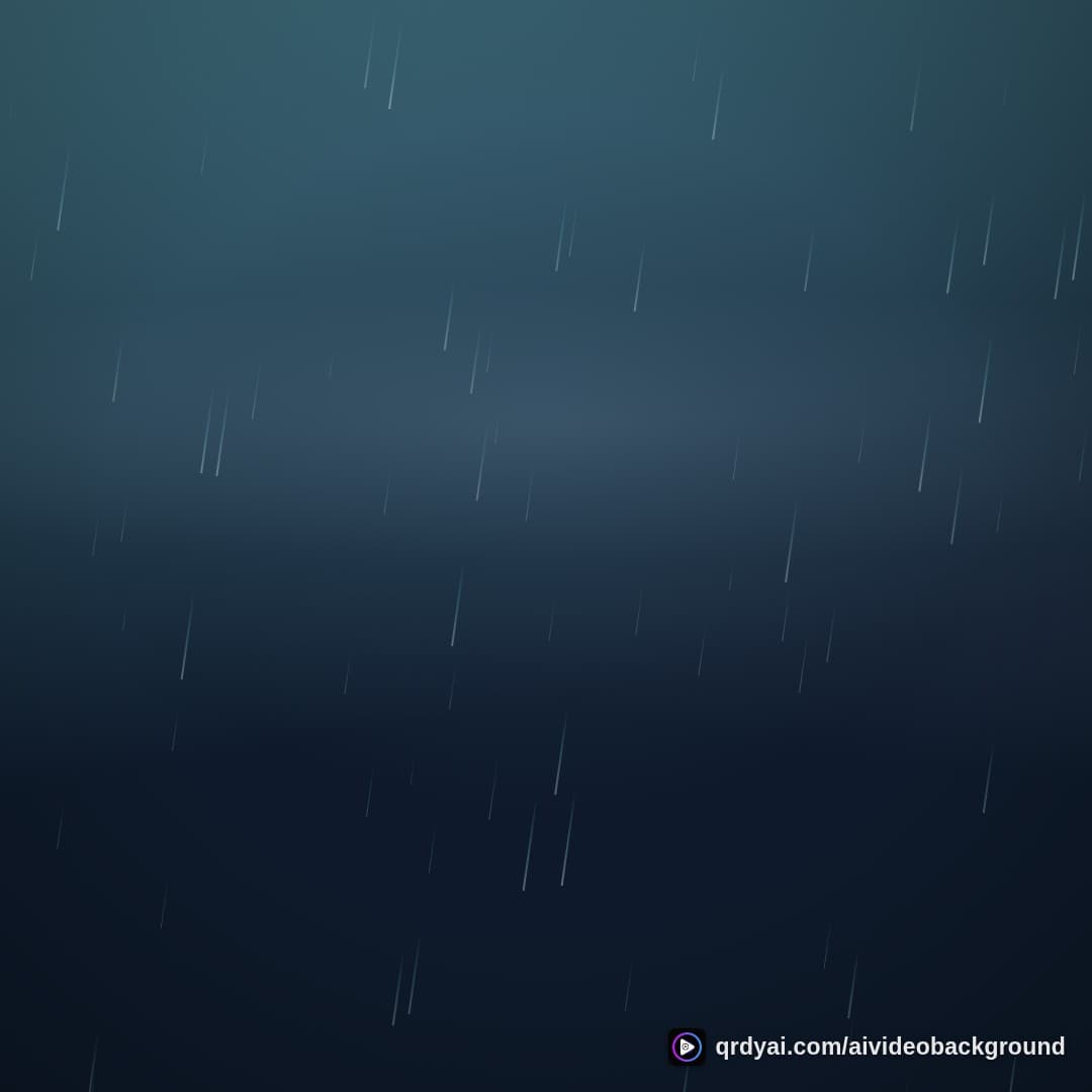 weather blue rain square loop video background preview