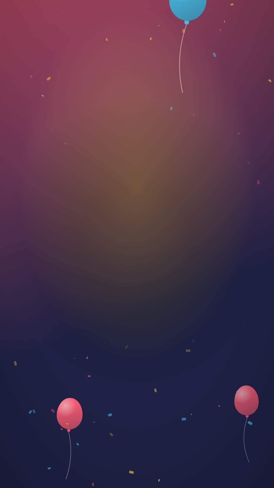 confetti party portrait loop video background preview