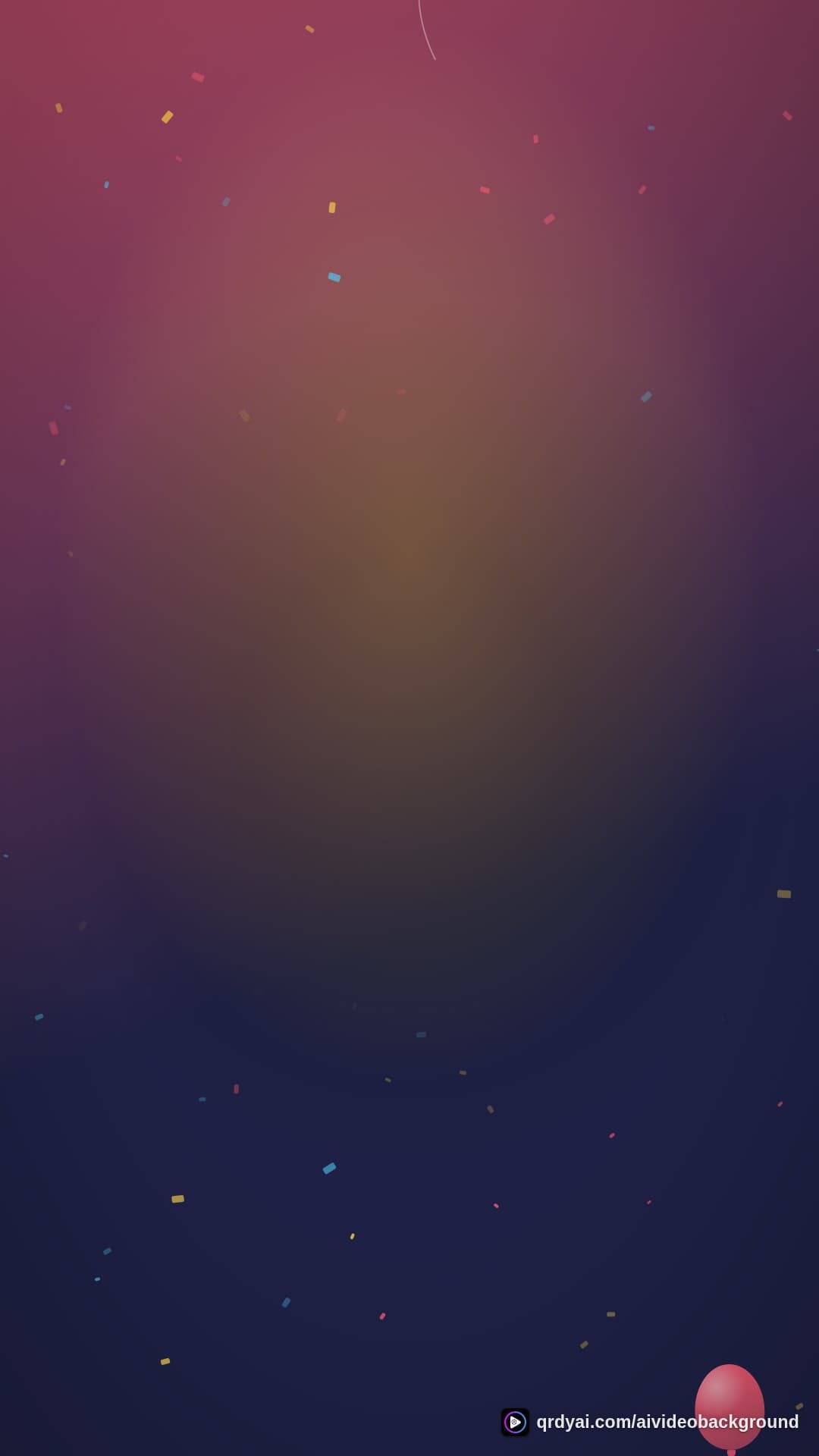 confetti party portrait loop video background preview