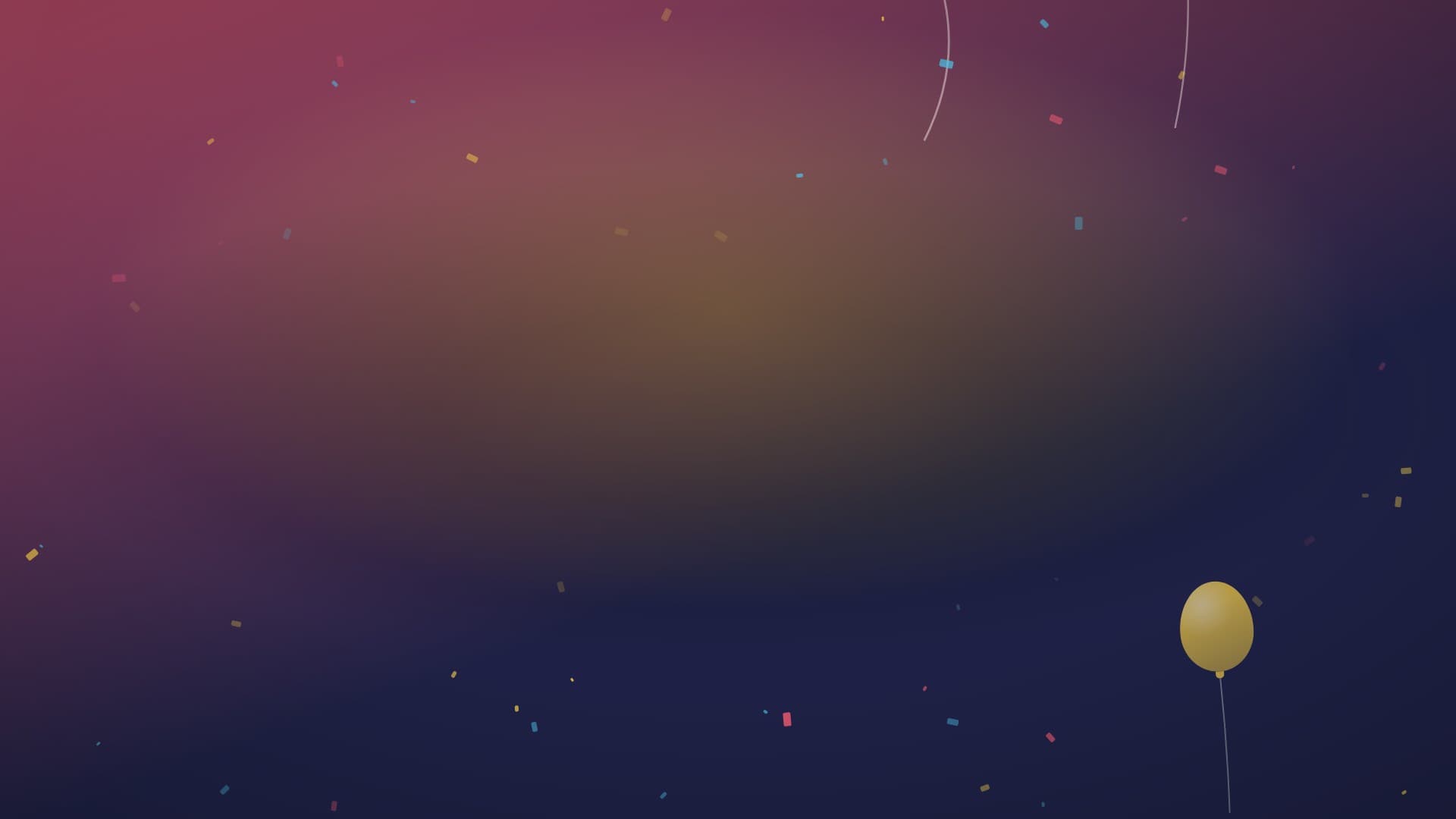 confetti party landscape loop video background preview