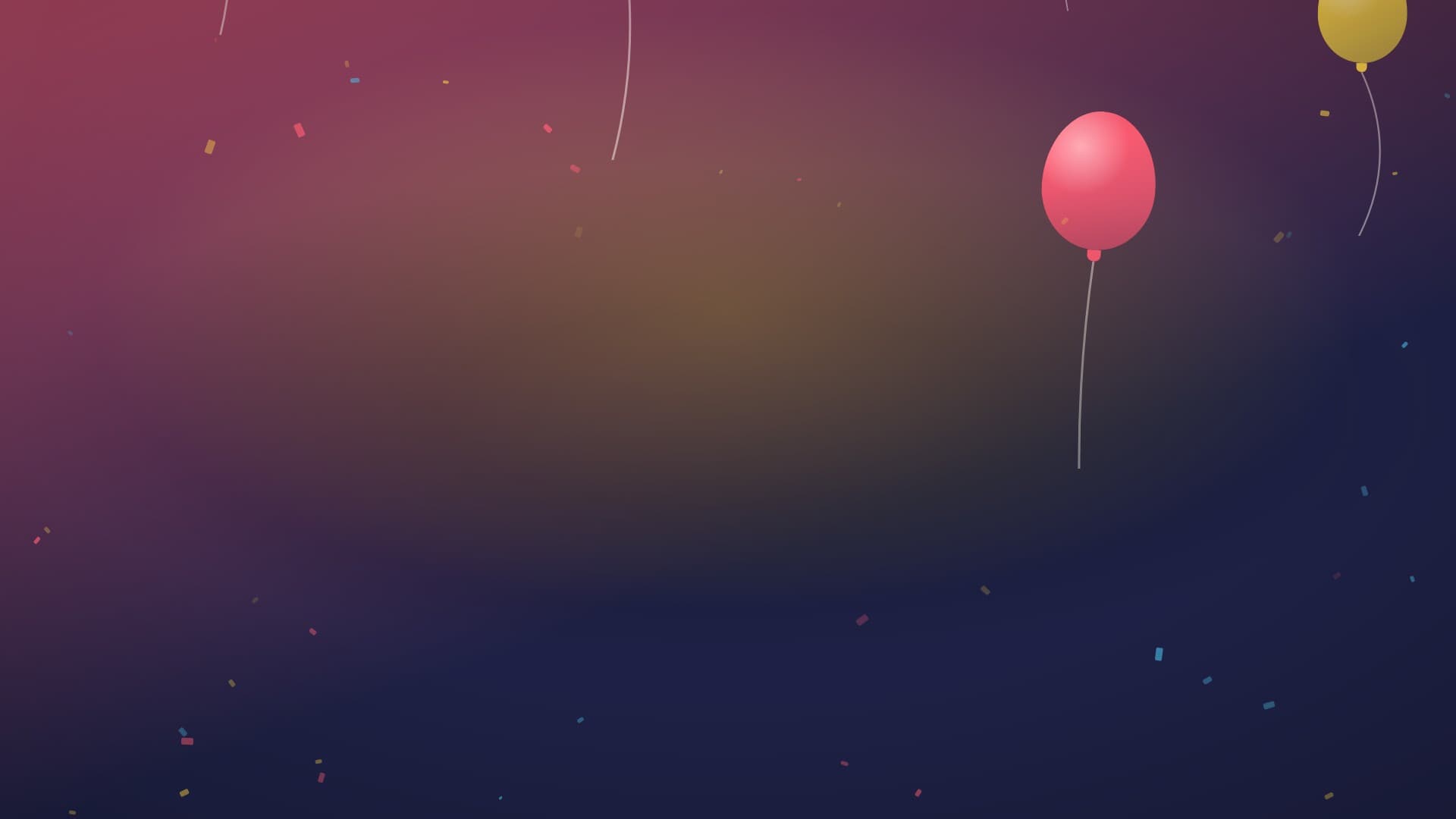 confetti party landscape loop video background preview