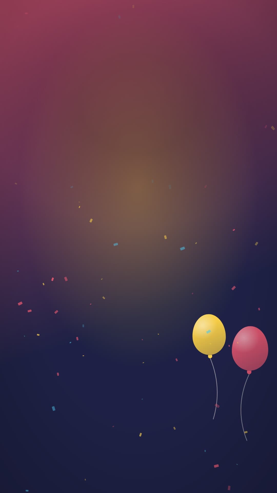 confetti party portrait loop video background preview