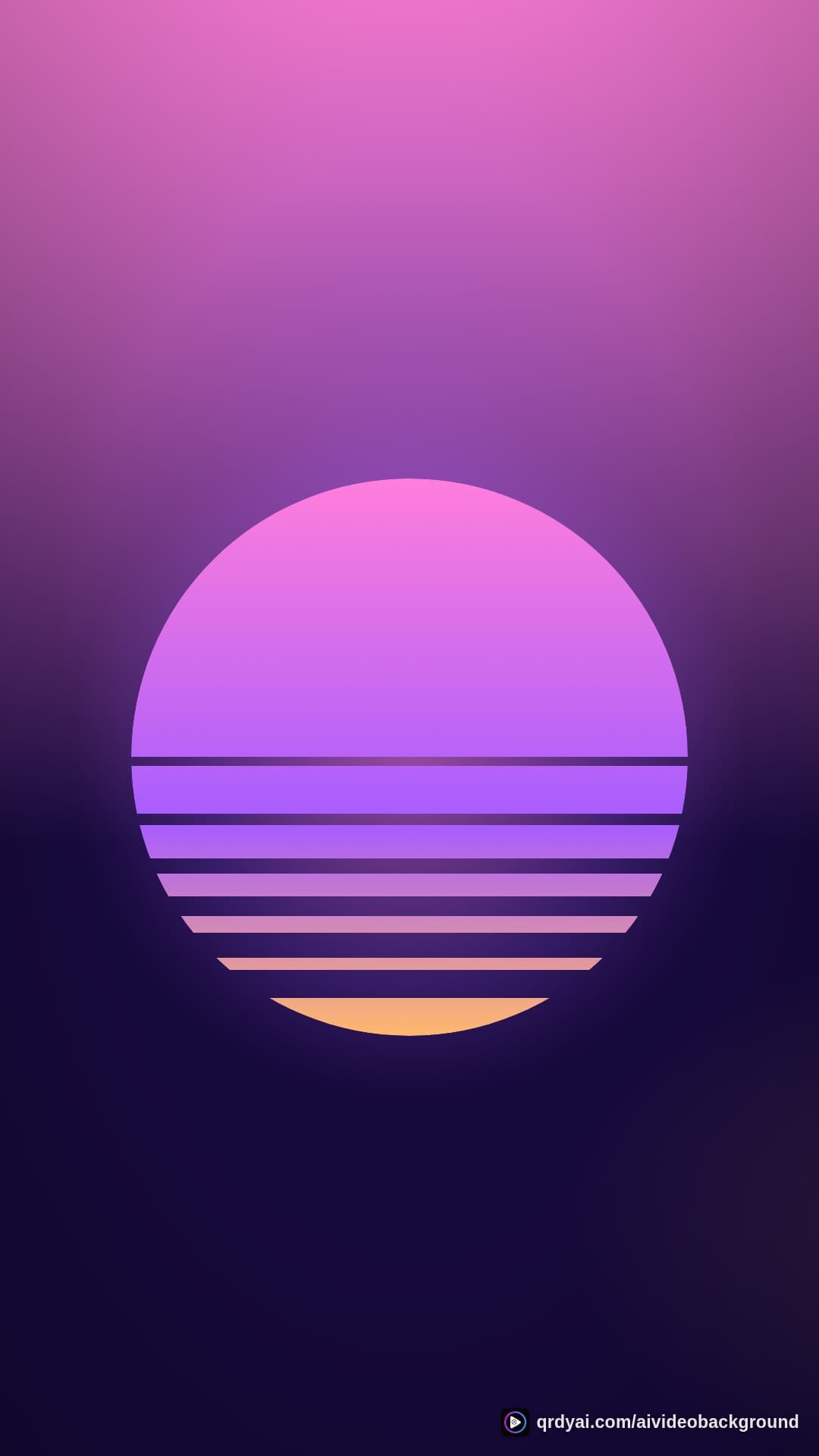 retro sunset calm portrait loop video background preview
