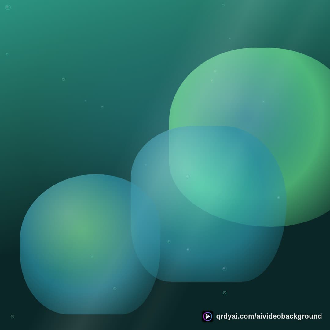 liquid bubble float square loop video background preview