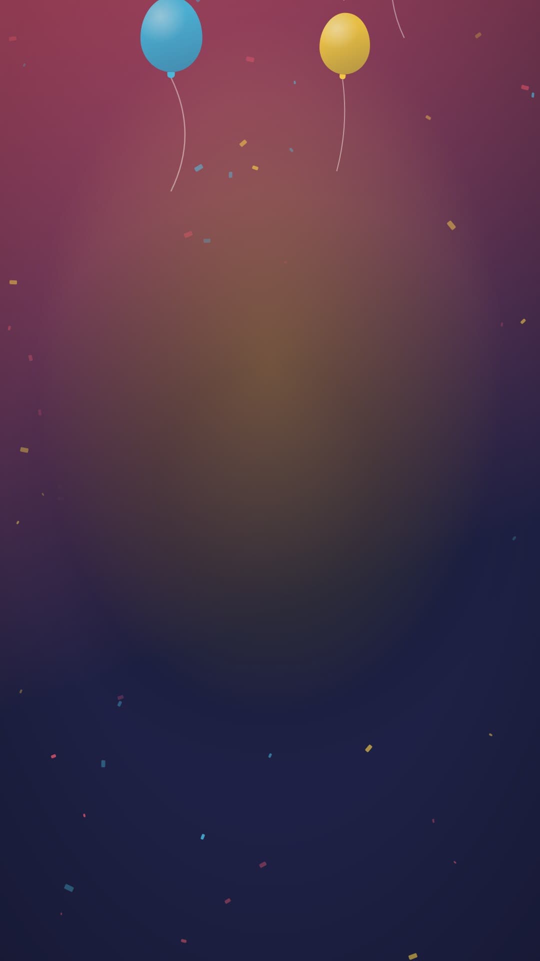 confetti party portrait loop video background preview