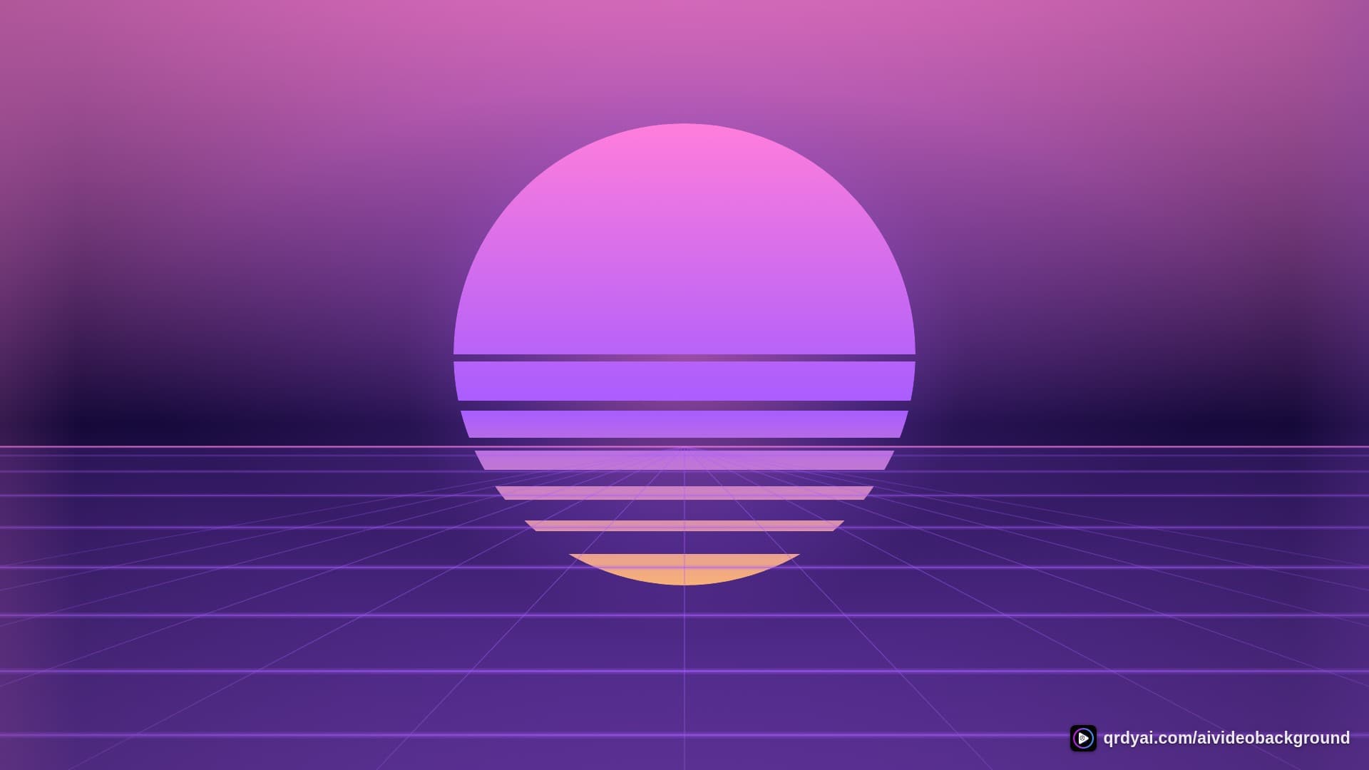 retro sunset drive landscape loop video background preview