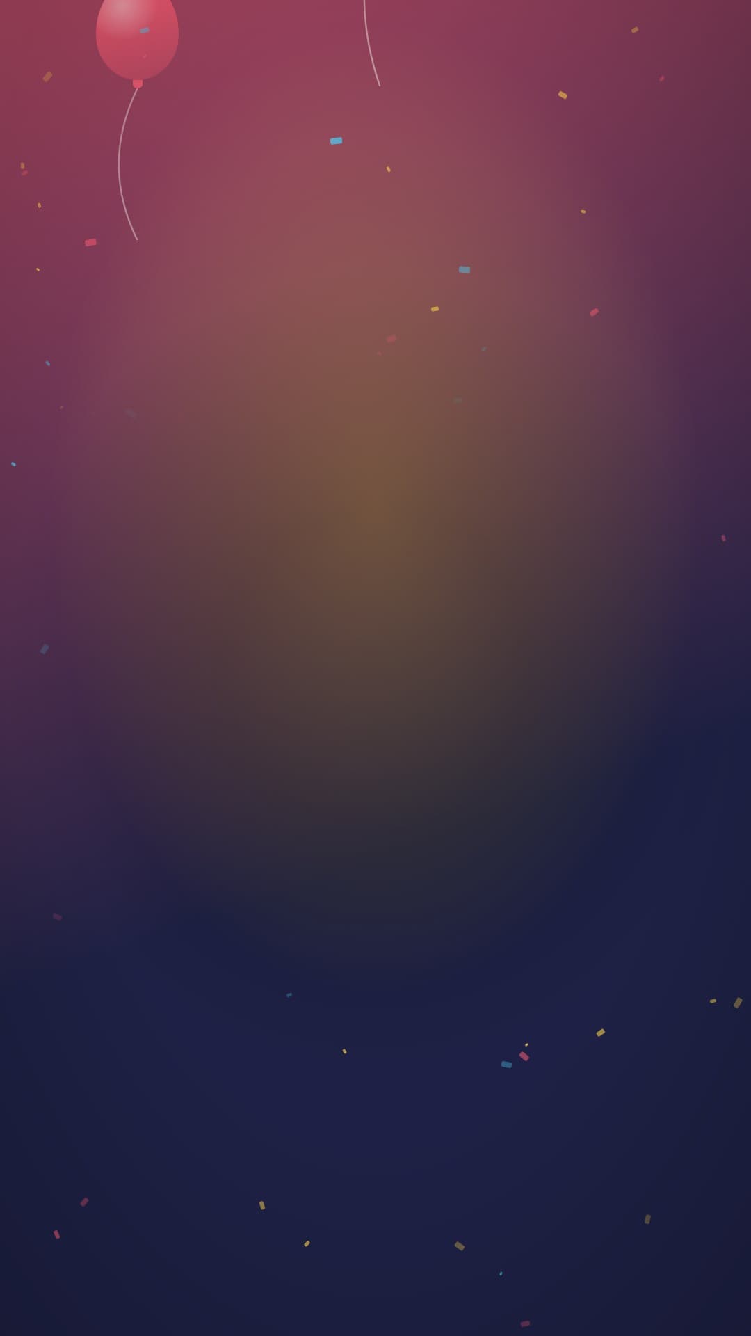 confetti party portrait loop video background preview