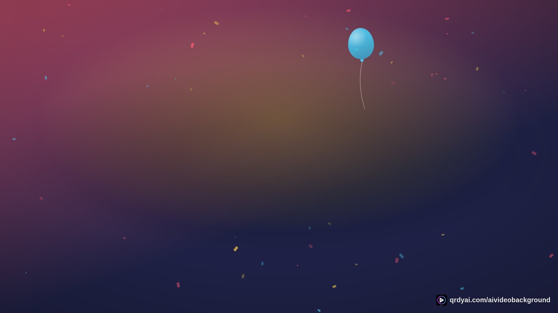 confetti party landscape loop video background preview