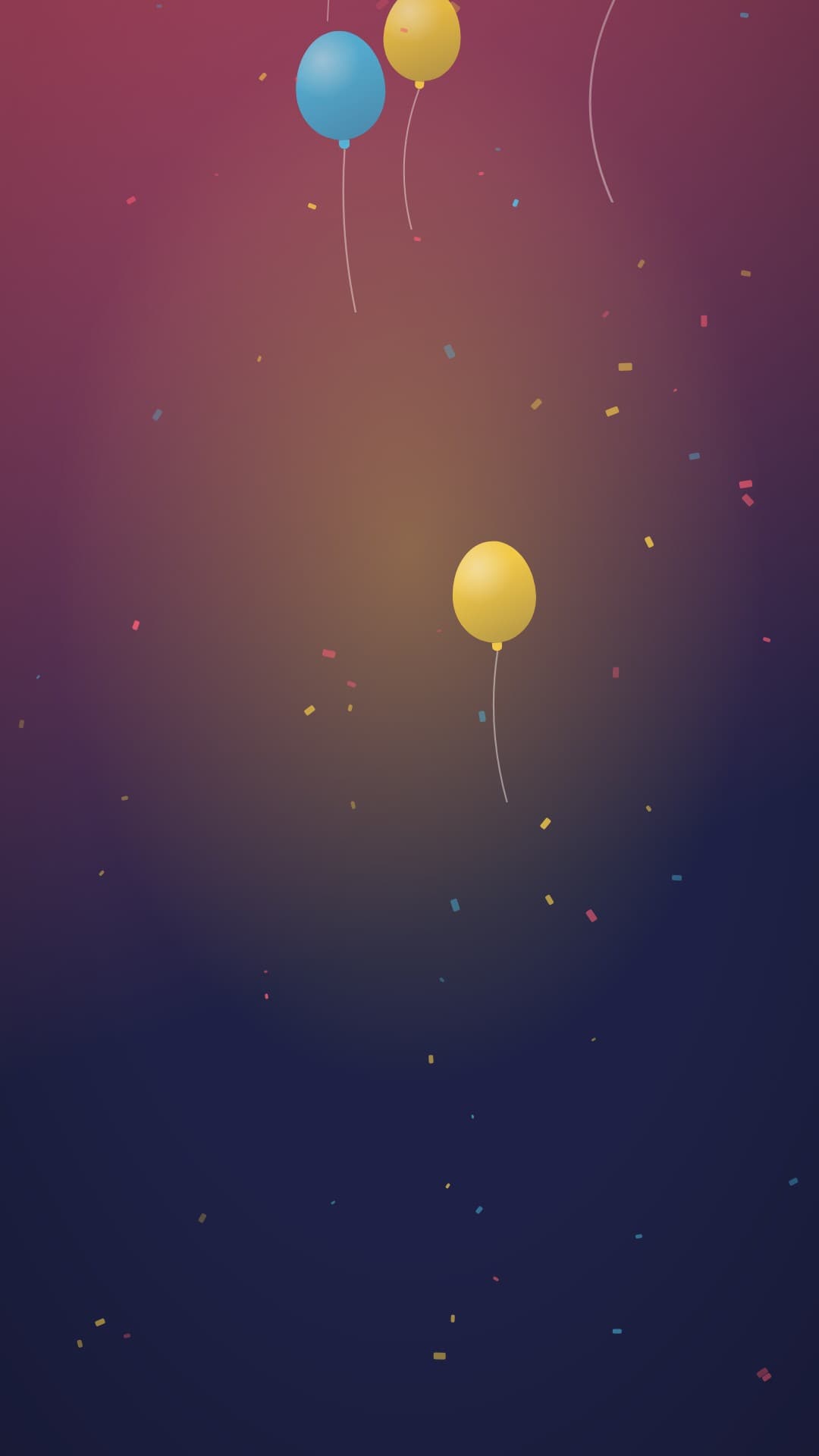 confetti party portrait loop video background preview