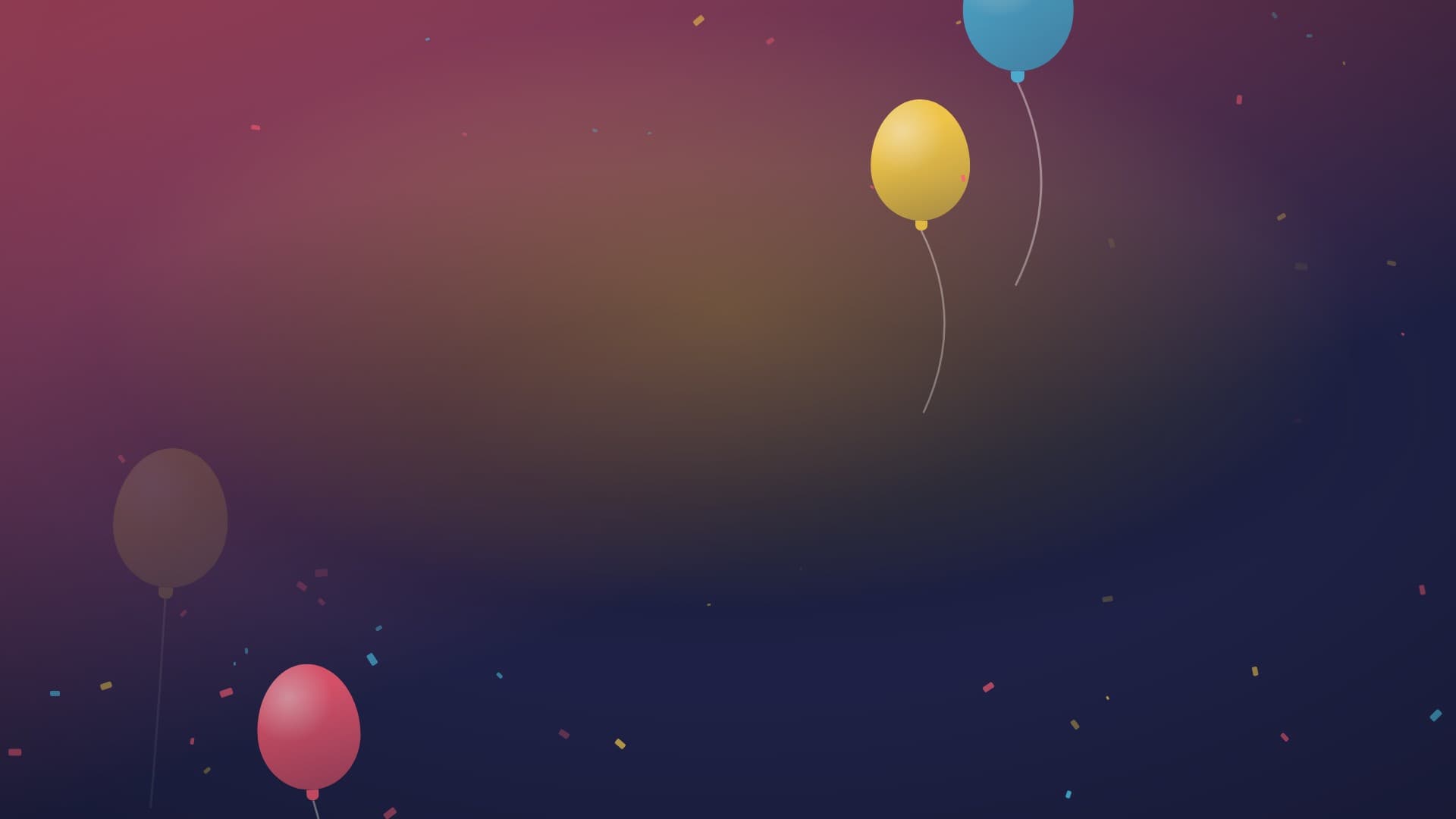 confetti party landscape loop video background preview