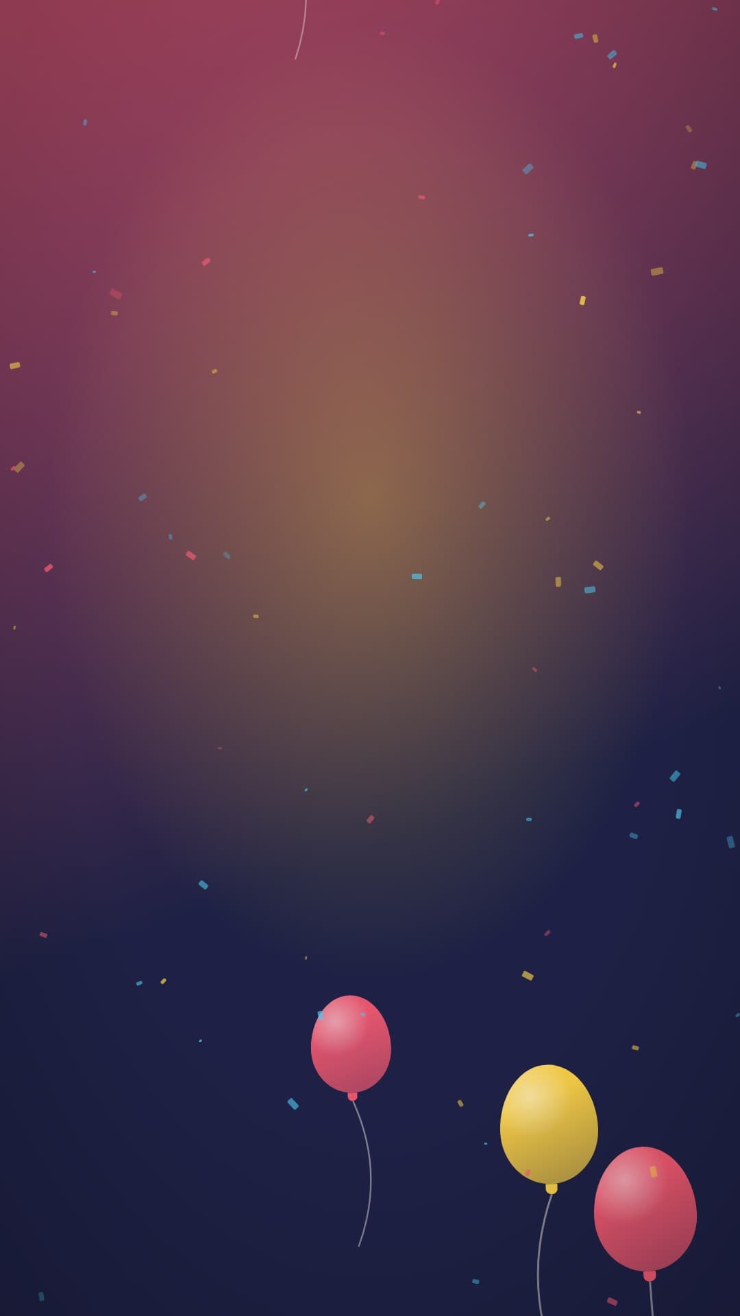 confetti party portrait loop video background preview