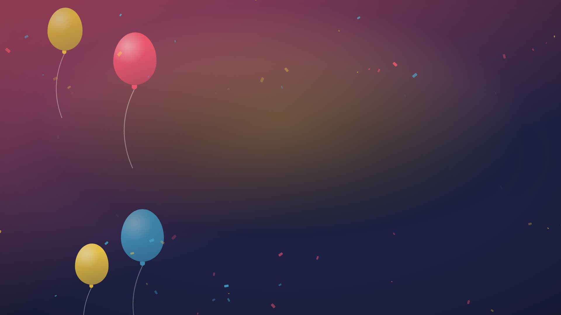 confetti party landscape loop video background preview