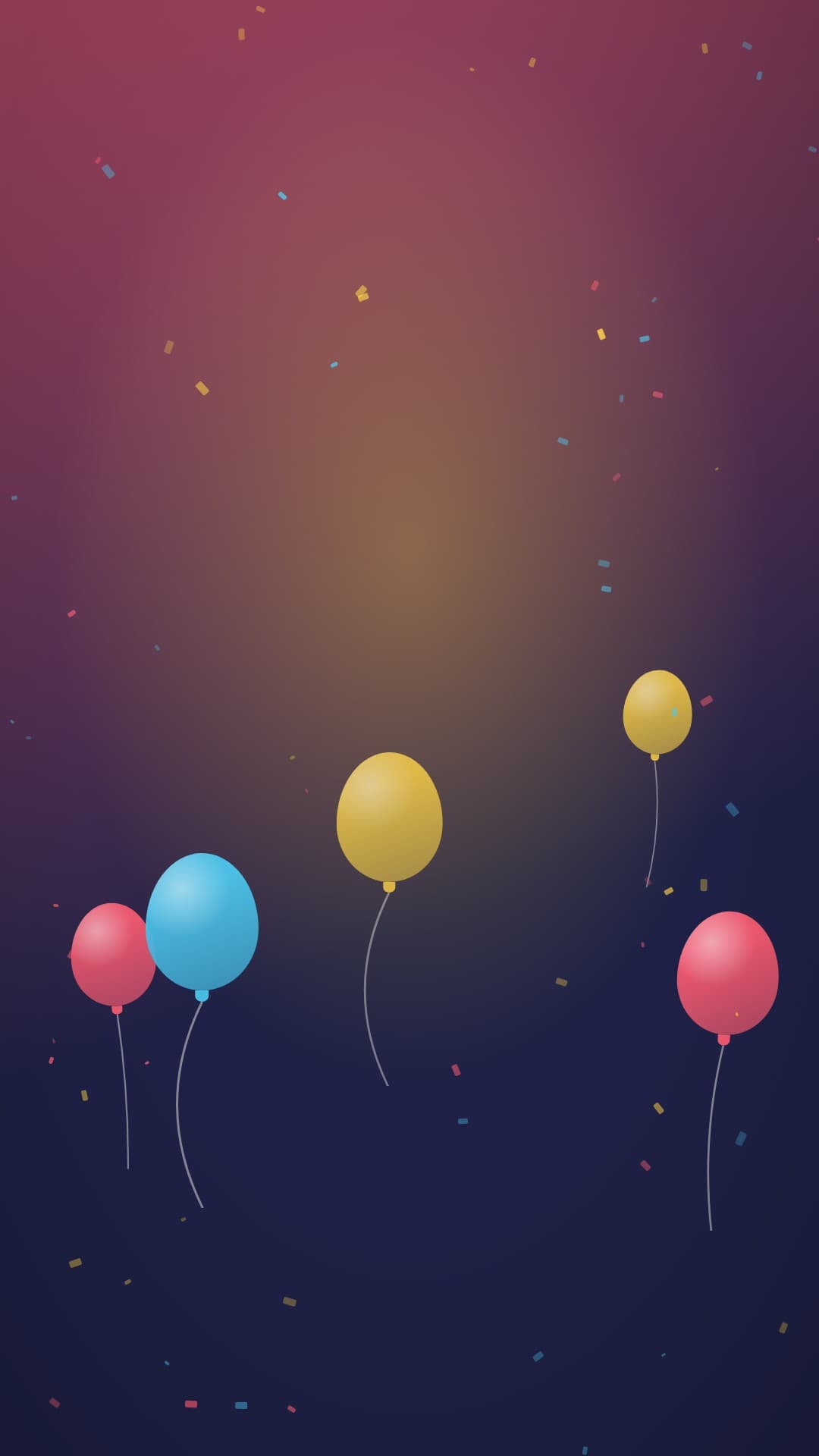 confetti party portrait loop video background preview