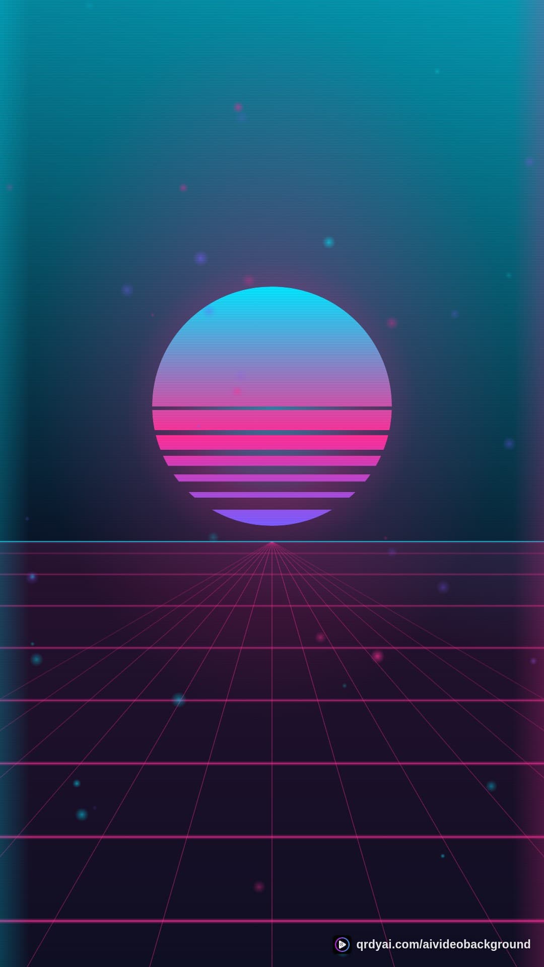 retro night rush portrait loop video background preview
