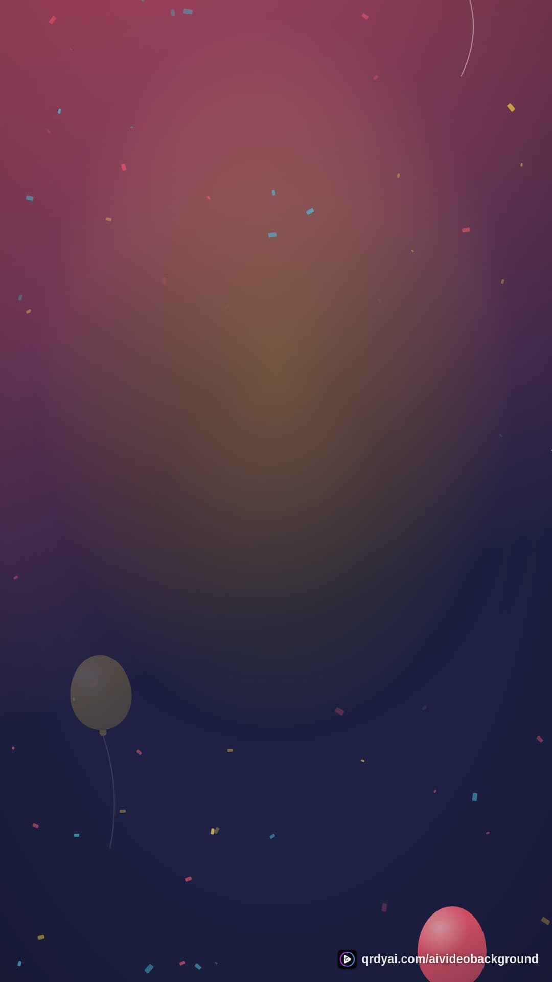 confetti party portrait loop video background preview