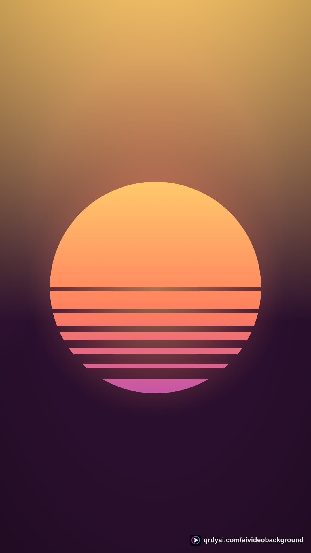 retro sunset calm portrait loop video background preview