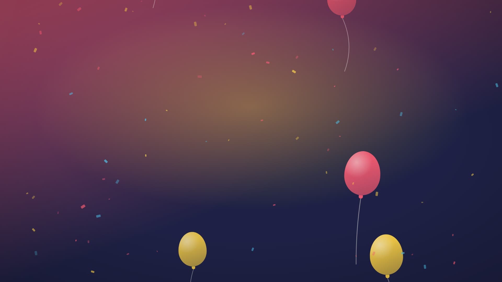 confetti party landscape loop video background preview