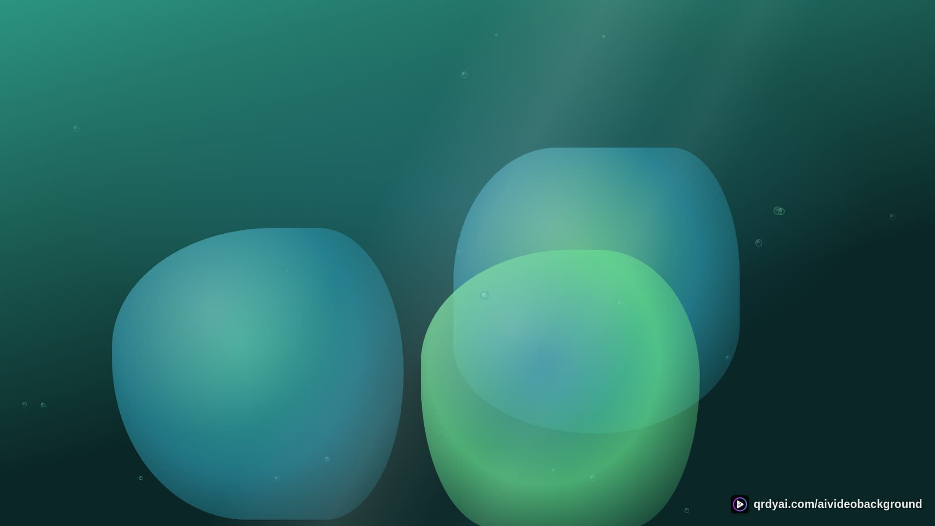 liquid bubble float landscape loop video background preview