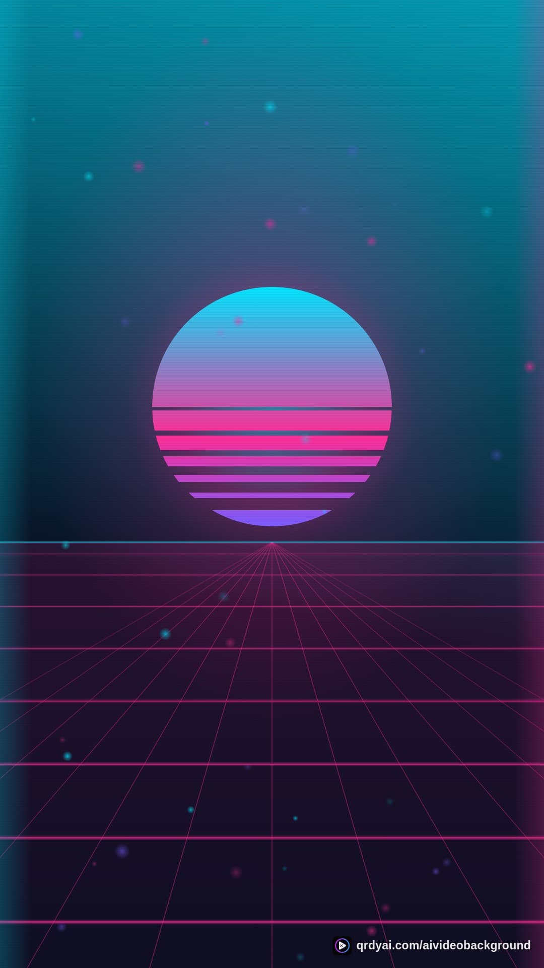 retro night rush portrait loop video background preview