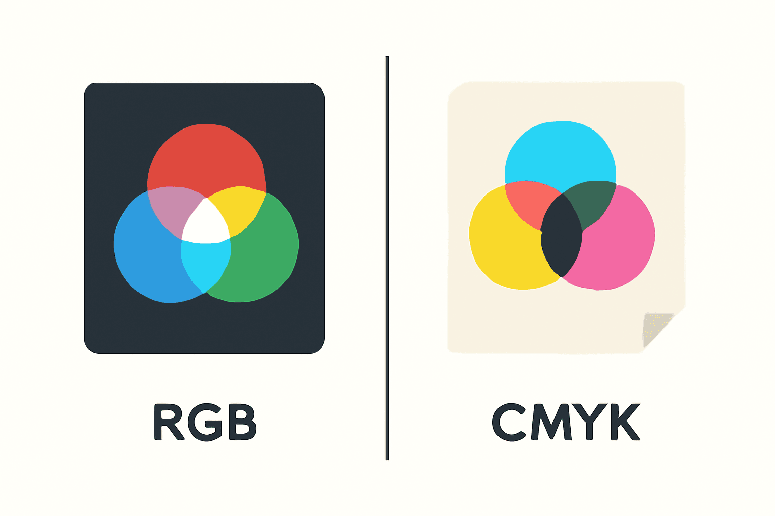 CMYK vs RGB: Which Color Mode Should You Use (and What Canva Actually Does)
