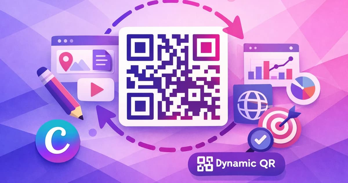 How to create dynamic QR codes in Canva using Qrdy Dynamic QR