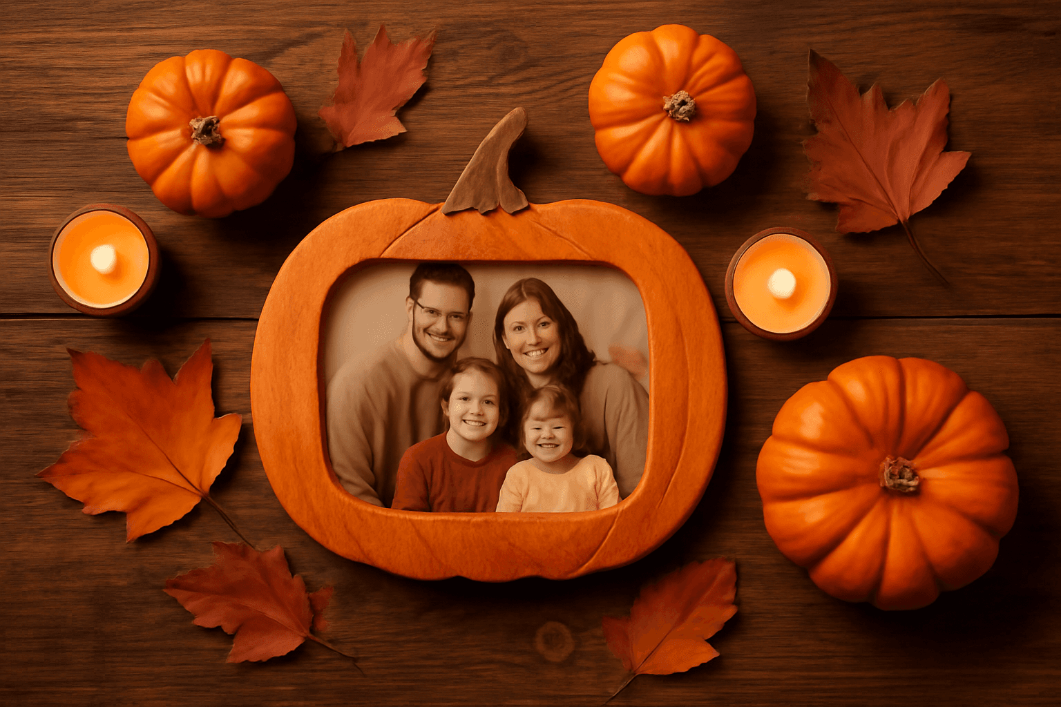 How to Make a Pumpkin Photo Frame in Canva (Halloween, Step by Step)