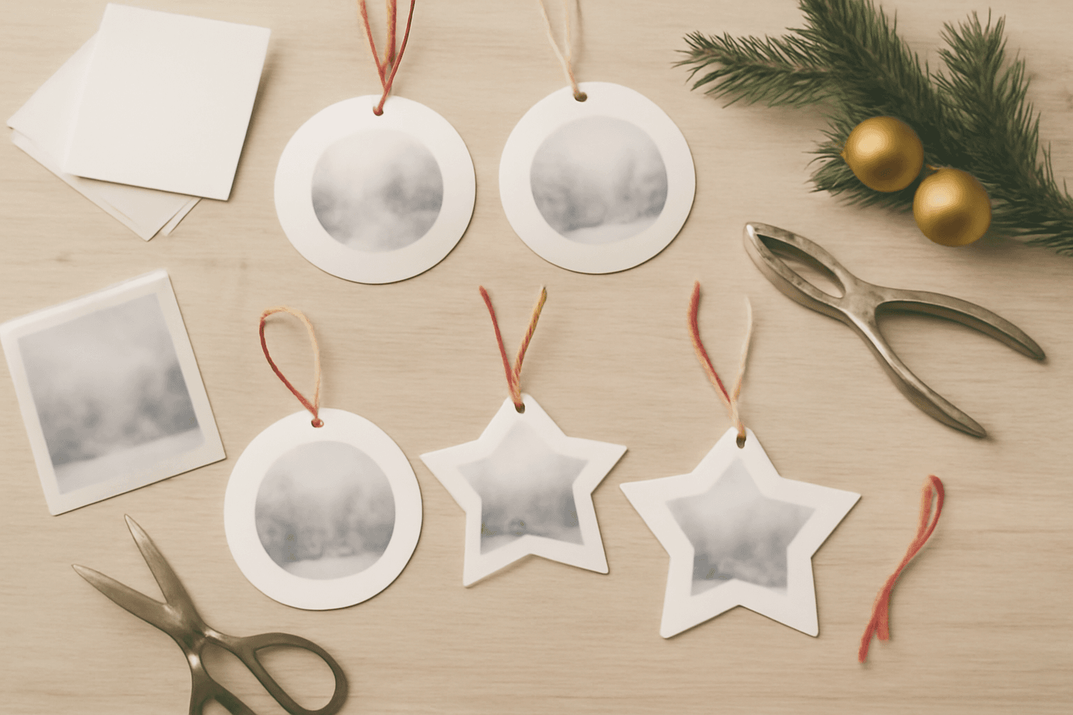 How to Make Photo Ornaments in Canva (Print at Home, Any Shape)