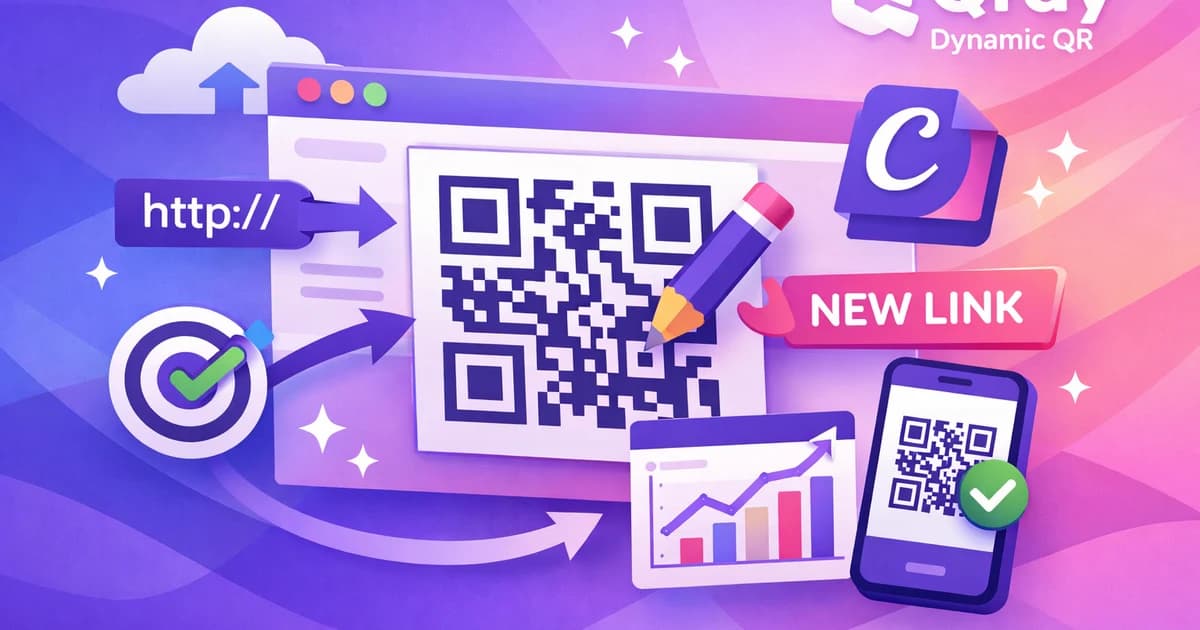 How to update dynamic QR codes in Canva with Qrdy Dynamic QR
